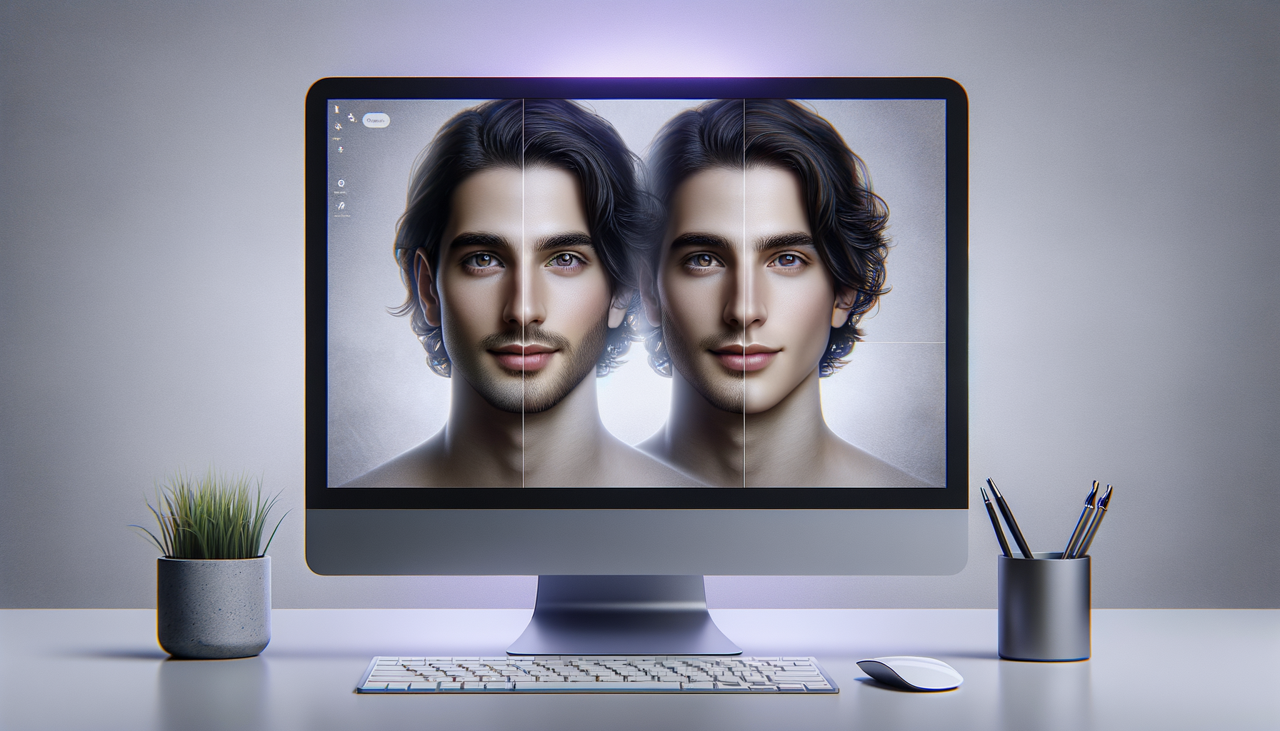 AI face swap preview